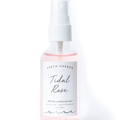 TIDAL ROSE Crystal Hydration Toner - Soothes Inflammation & Tones | Rose Water + Rose Quartz + White Tea