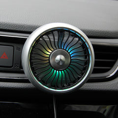 Car Usb Fan Air Outlet Lighting Creative Car Interior Car Auto Supplies