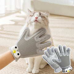 2 in 1 Pet Grooming Gloves for Dogs & Cats, Pet Fur Remover Glove, Grooming Brush