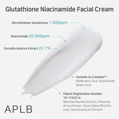 APLB Glutathione Niacinamide Facial Cream 1.86 FL.OZ/Korean Skincare