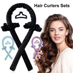 Silk Ribbon Hair Curlers Heatless Curling Rod Headband Wave Formers For Lazy UK