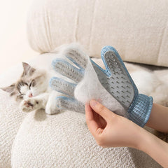 2 in 1 Pet Grooming Gloves for Dogs & Cats, Pet Fur Remover Glove, Grooming Brush