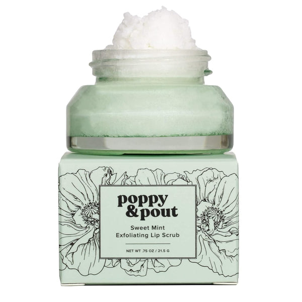 Poppy & Pout Lip Scrub, Sweet Mint