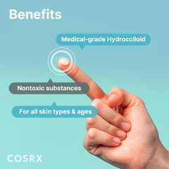 COSRX Acne Pimple Master - Absorbing Hydrocolloid Original 3 Size Patches for Blemishes