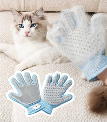 2 in 1 Pet Grooming Gloves for Dogs & Cats, Pet Fur Remover Glove, Grooming Brush