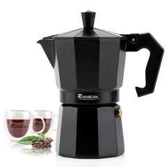 Stovetop Espresso Maker, Classic Cafe Maker Italian Espresso for Gas or Electric