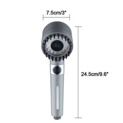 3 Modes Shower Head With Filter High Pressure Water Saving Massage Body Scalp