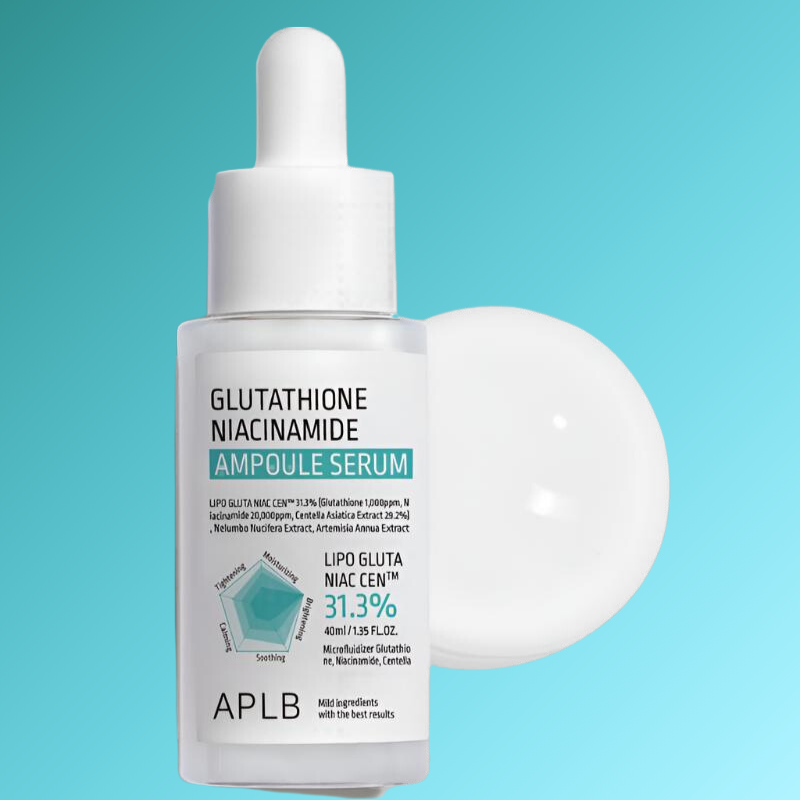 APLB Glutathione Niacinamide Ampoule Serum, 1.35 FL.OZ/Korean Skincare