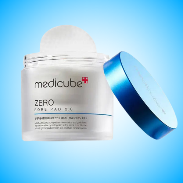 Medicube Zero Pore Pads 2.0 - Dual-Textured Facial Toner Pads for Exfoliation