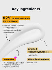 COSRX Snail Mucin 92% Repair Cream, Daily Face Gel Moisturizer for Dry Skin