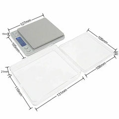 Small Digital Food Scale Ounce OZ And Gram Scale Includes 2 Trays And Batteries, 9 Units